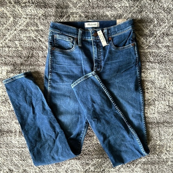 NWT Madewell 10" High-Rise Skinny Jeans in Wendover Wash TENCEL Denim Edition - Picture 5 of 6